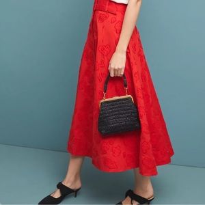 ANTHROPOLOGY Maeve Sandra Belted Skirt